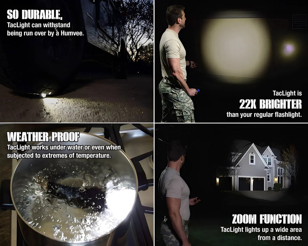 Taclight™ Originală – Lanternă Militară cu Putere Ridicată 2025