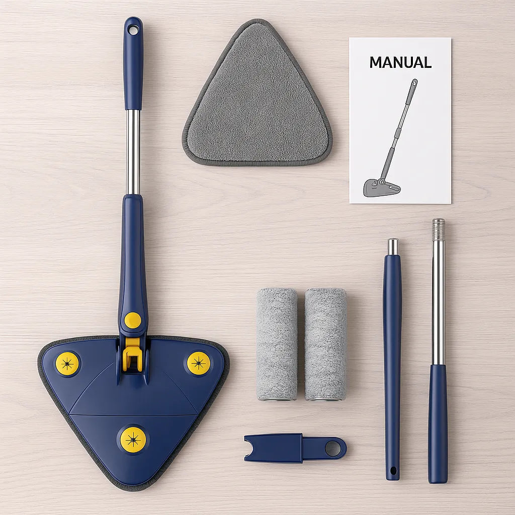 360° TriClean Pro™ Telescopic Cleaning Mop