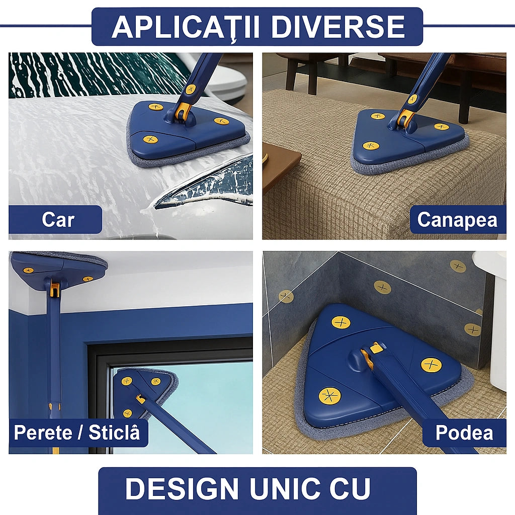 360° TriClean Pro™ Telescopic Cleaning Mop