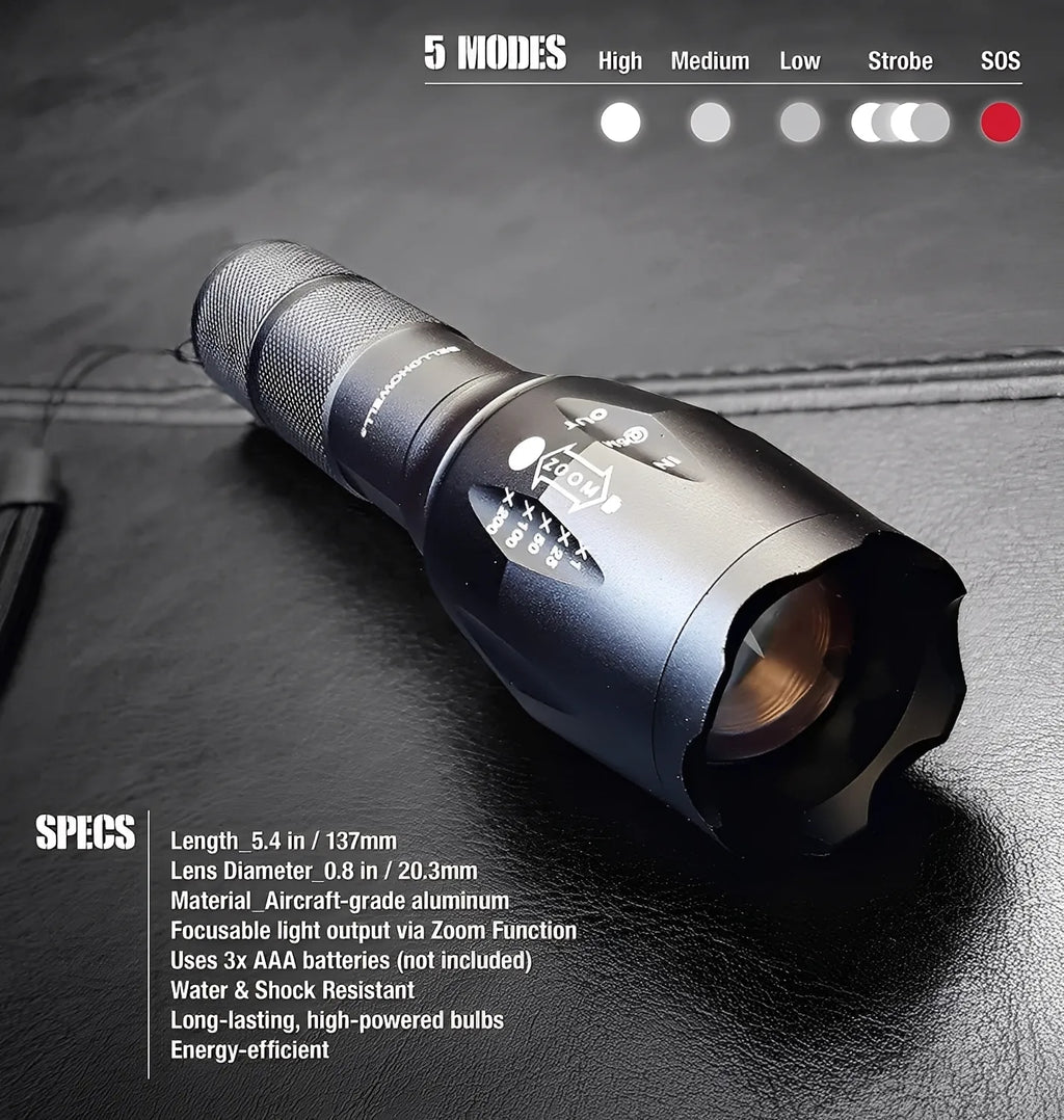 Taclight™ Originală – Lanternă Militară cu Putere Ridicată 2025